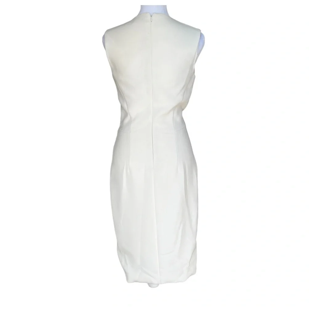 L’Agence Exclusively for Intermix - Ivory Sleeveless Sheath Dress Sz 2